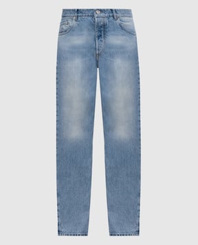 Brunello Cucinelli Блакитні джинси з ефектом потертості M241PD3210