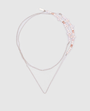 Peserico Серебристые бусы S35454C0CC460