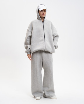 Fear of God Серая утепленная спортивная куртка с логотипом FG25FW12120FLC