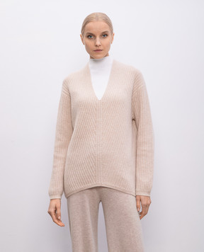 Allude Бежевий пуловер з кашеміру 25211196