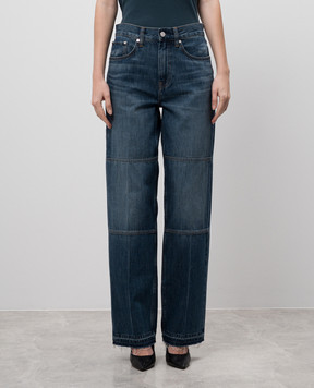 Helmut Lang Сині джинси з патчем логотипа O10DW203