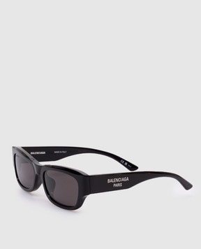 Balenciaga Черные очки с контрастным логотипом. 812869T0039