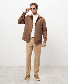 Canali Бежевые брюки PT0135591695