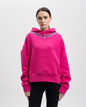 Palm Angels Розовые худи с принтом логотипа PMBB058S25FLE002w