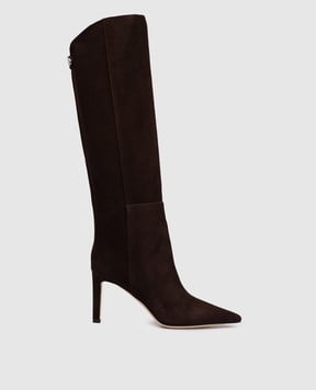 Jimmy Choo Коричневі замшеві чоботи Alizze ALIZZEKB85SUE