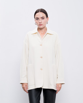 Max Mara Белое пальто ELIGIO из шерсти и кашемира ELIGIO
