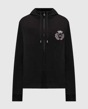 Dolce&Gabbana Черная спортивная куртка логотип G9BGDZG7PJ7