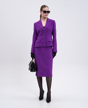 Dolce&Gabbana Фіолетовий жакет з вовни F27DSTGDC9H