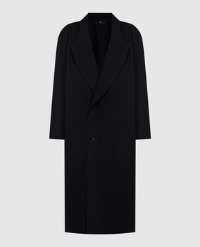 Y`S Yamamoto Чорне пальто з вовни YSC43130