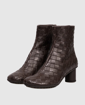 Bottega Veneta Коричневі шкіряні ботильйони Atomic 811017V2ED0