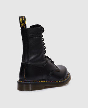 Maison Margiela MM6 Черные кожаные ботинки MM6 x Dr. Martens 1460 S66WU0126P8030