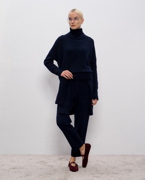 LISA YANG Синій светр Heidi з кашеміру 202113