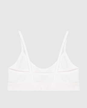 Off-White Белый браслет в рубчик с логотипом OWUB001S25JER001