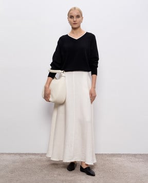 Intoca Белая юбка макси из льна. 251WASHLINSKL1105