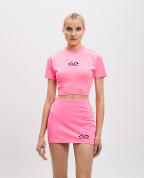 Vetements Рожевий топ з логотипом WA66TR700H