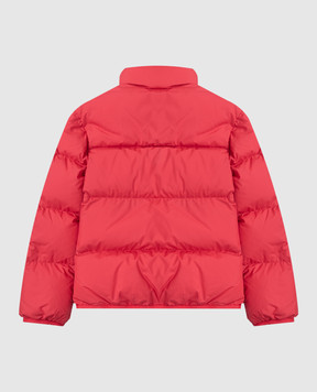 Moncler ENFANT Дитяча рожева пухова куртка з нашивкою логотипа K29541A00016597YW46