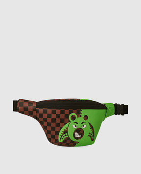 Sprayground Детская коричневая поясная сумка GREEN MONEY BEAR 910B6863NSZ