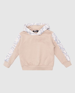 Versace Дитяче бежеве худі Barocco 10185631A13033