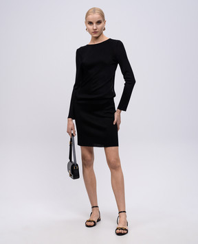 Tom Ford Чорна сукня міні з відкритою спиною ACK574YAX808