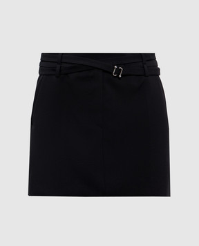 Max Mara Sportmax Чорна спідниця міні FIFY з вовни FIFY