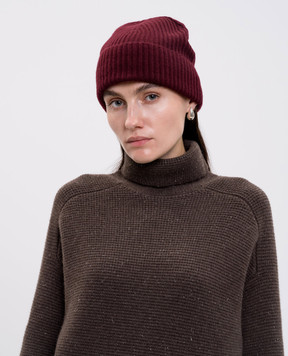 Allude Бордова шапка з кашеміру 25511244
