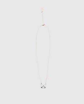 Off-White Золотая цепочка с логотипом логотип OWOB13OS25MET001