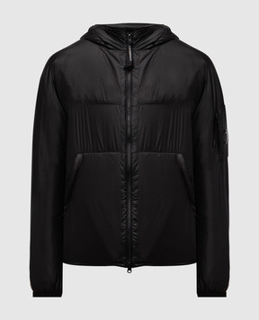 C.P. Company Черная куртка с логотипом MOW033A006099U