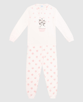 RiminiVeste Детская розовая пижама Gary с принтом Sweet U30009
