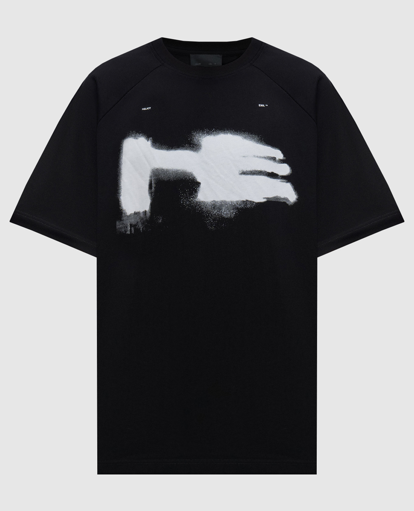 Black T-shirt by Xylem with a print