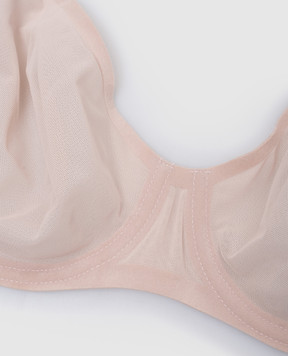 Wolford Бежевый лиф с бархатной окантовкой 69571