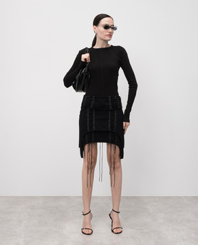 Helmut Lang Черный лонгслив с логотипом P02HW511