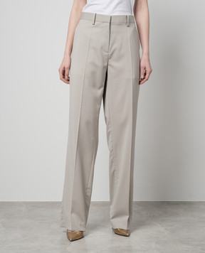 Helmut Lang Зелені штани з вовни O01HW204