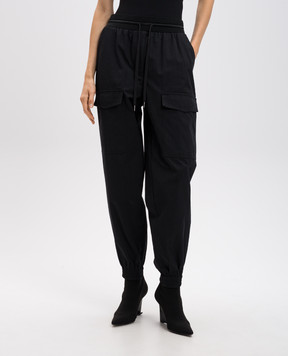 Helmut Lang Черные джогеры-карго O06HW208