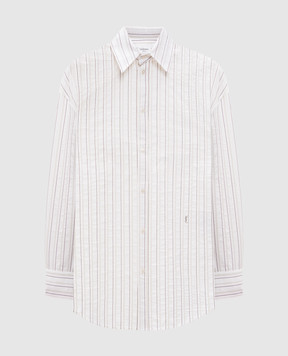 Saint Laurent Біла сорочка в смужку 835517Y7K19