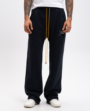 Rhude Синие спортивные брюки с вышивкой логотипа RHPF24SP02012