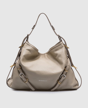 Givenchy Бежевая кожаная сумка Voyou с логотипом BB50SSB1Q7