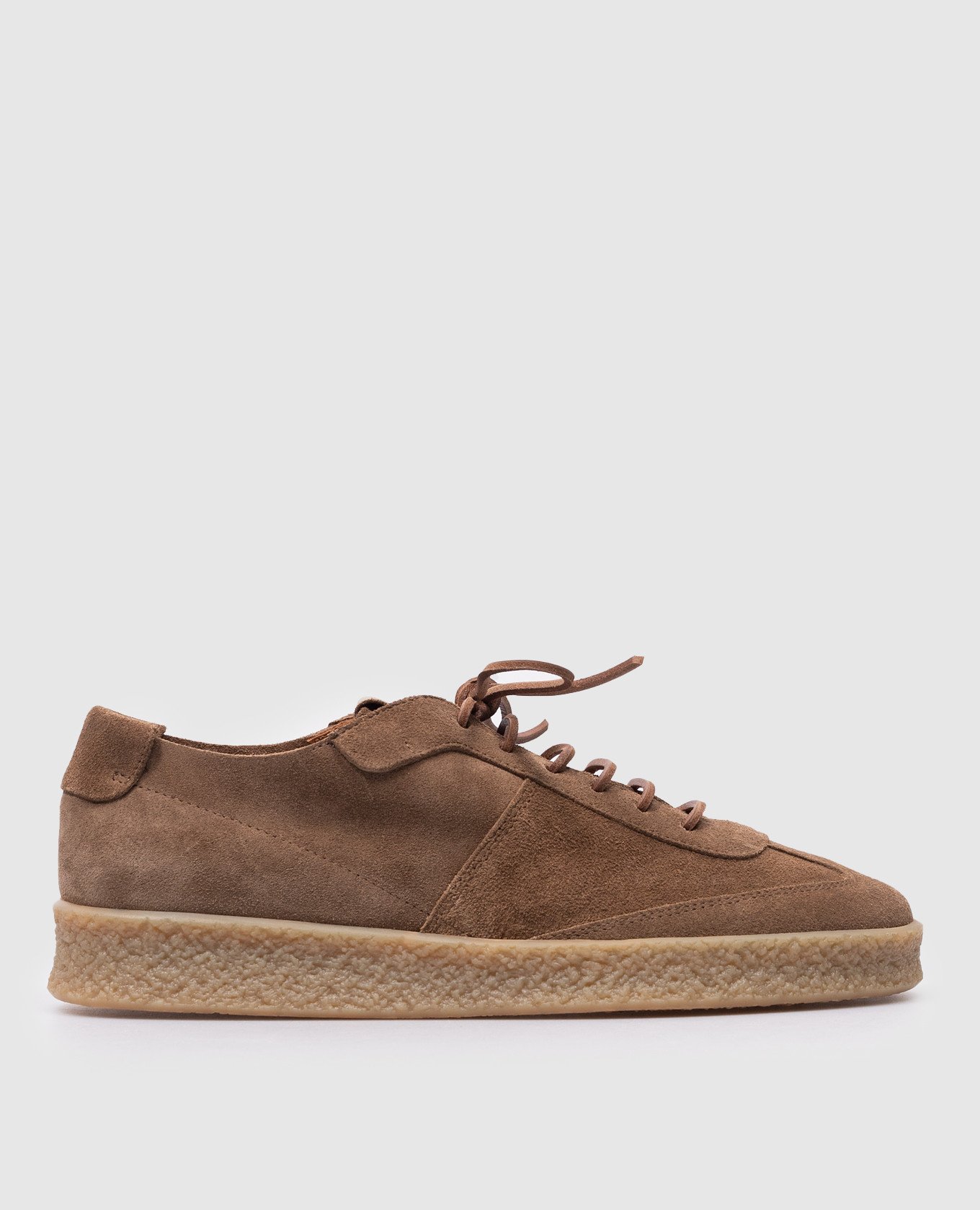 CRESPO brown sneakers with logo patch