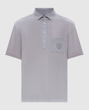 Brunello Cucinelli Серое поло из шерсти MM6701301F