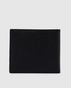 Dolce&Gabbana Черный кожаный портмоне с металлическим логотипом BP1321AG219