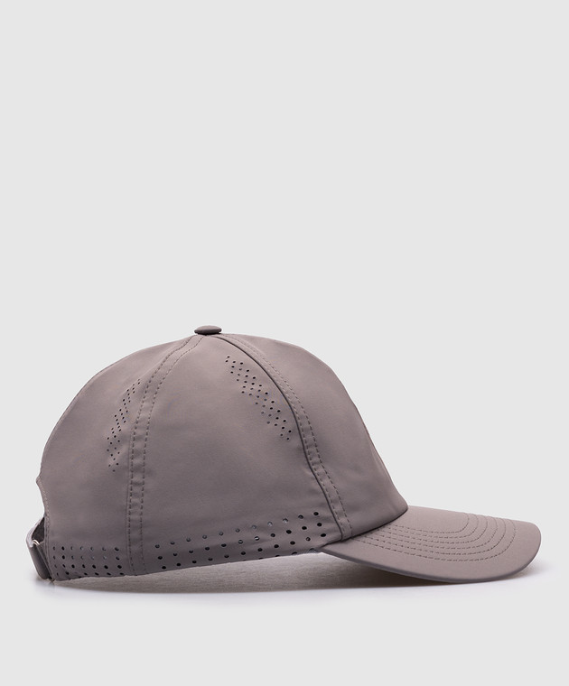 Brunello Cucinelli Серая кепка с эмблемой MCAP9911T изображение 3