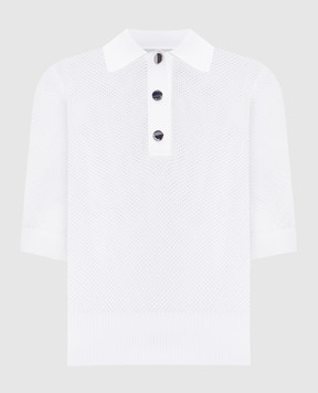 Max Mara Sportmax Біле ажурне поло CASTA CASTA
