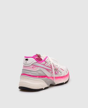 Palm Angels Білі комбіновані кросівки PA 4 Fluo PWIA066S25FAB002