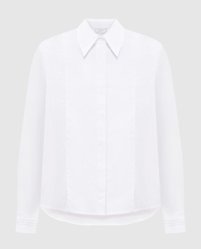 Peserico Біла блуза з шовком з ланцюжком моніль A06563A8932