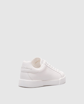 Dolce&Gabbana Білі шкіряні кросівки Portofino CK2330A1065