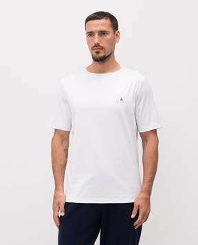 Brunello Cucinelli Белая футболка с принтом логотипа M0B131361P
