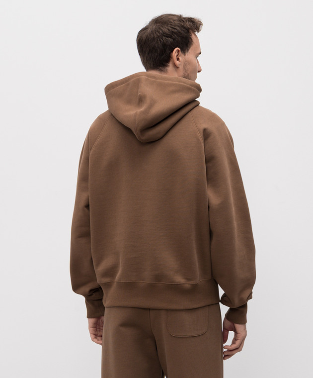 Ami Paris Коричневые тощи USW758747 изображение 4