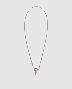 Ann Demeulemeester Серебряная цепочка Dima с подвеской в виде акульего зуба 2402UJP14JW020