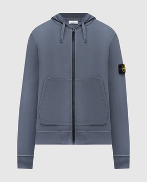 Stone Island Синя спортивна куртка з патчем логотипа K1S156100042S0051