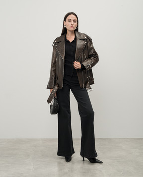 Twinset Чорні джинси кльош з патчем логотипа 242TP2590