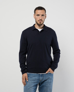 A.P.C Синее поло JERRY из шерсти WVAWMH23324